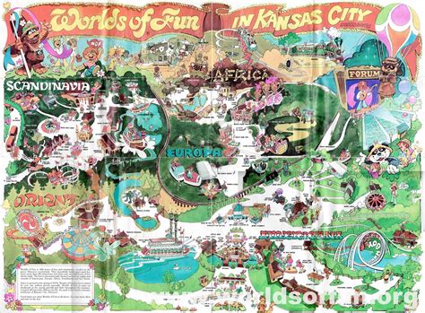 MAP Map Of Worlds Of Fun